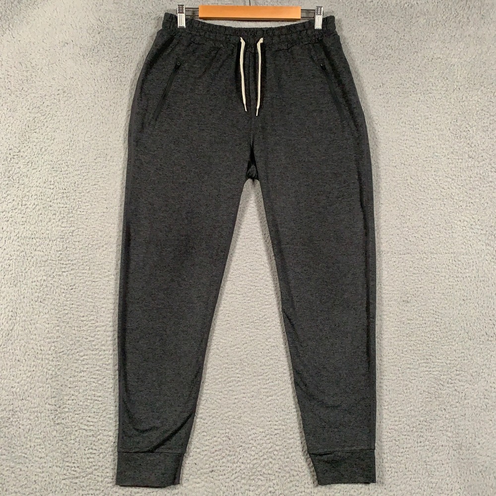 Vuori Ponto Performance Jogger Pants Men's Medium M Charcoal Gray Heathered Soft